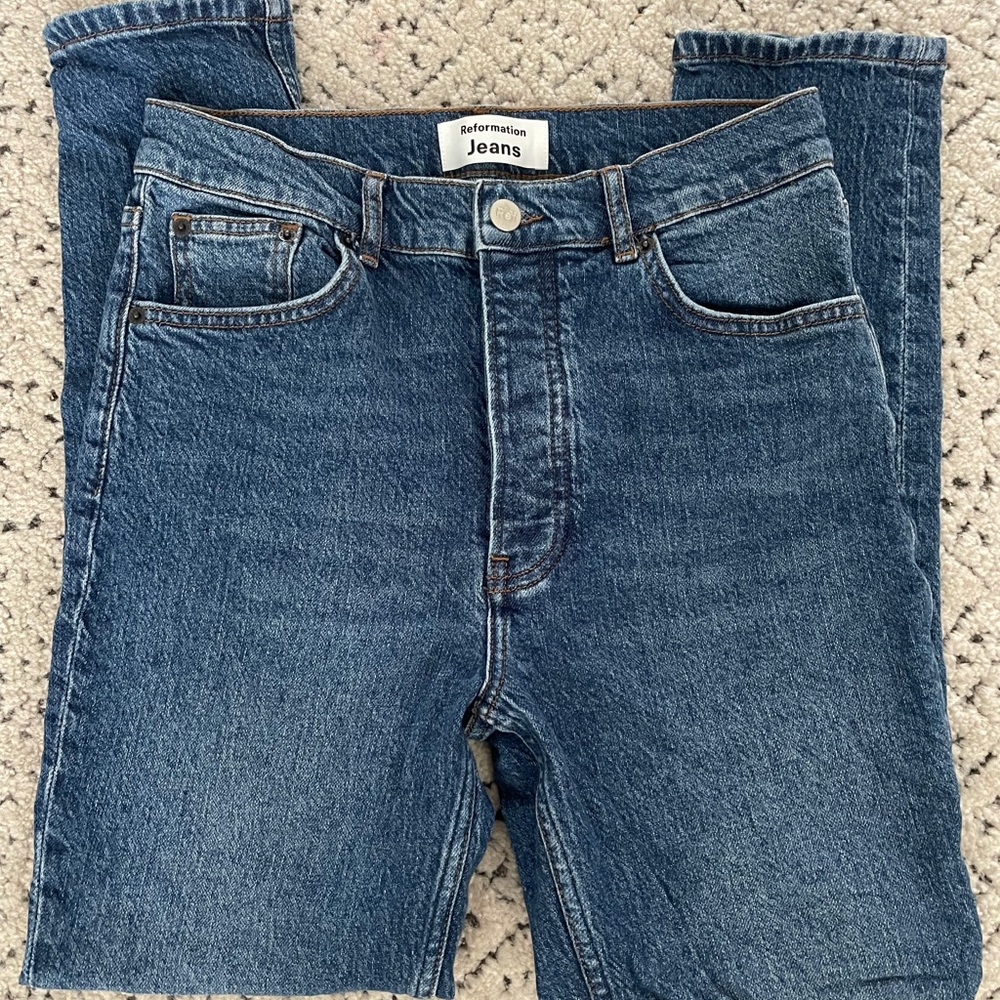 Reformation Serena High Rise Crop - Picture 2 of 8
